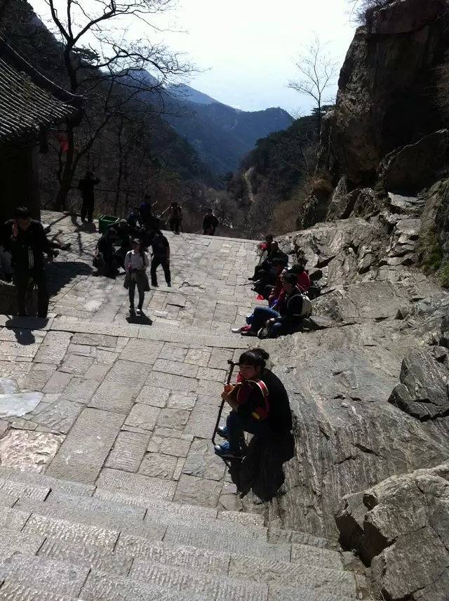 爬泰山的夫妻，共赴高峰的浪漫之旅