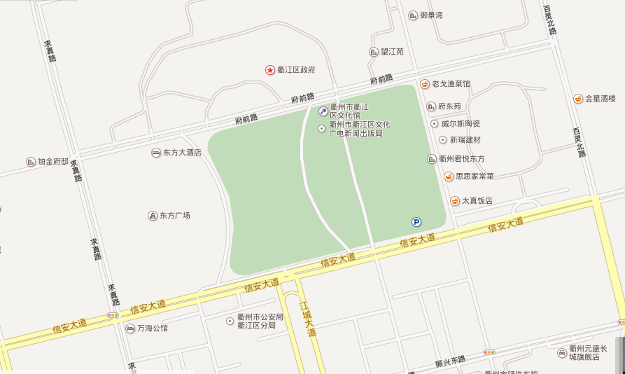 衢州市政府大楼地址及其周边环境与设施
